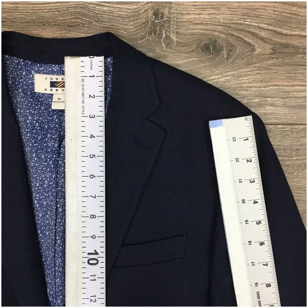 JOSEPH ABBOUD Mens Blazer Sport Coat Casual Jacket Size M‎ ( 40R ) Blue Suit